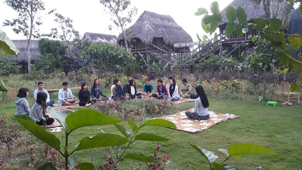 Sunny Field Eco Stilt House Villa กั๊ตเตียน ภายนอก รูปภาพ