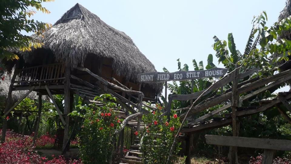 Sunny Field Eco Stilt House Villa กั๊ตเตียน ภายนอก รูปภาพ